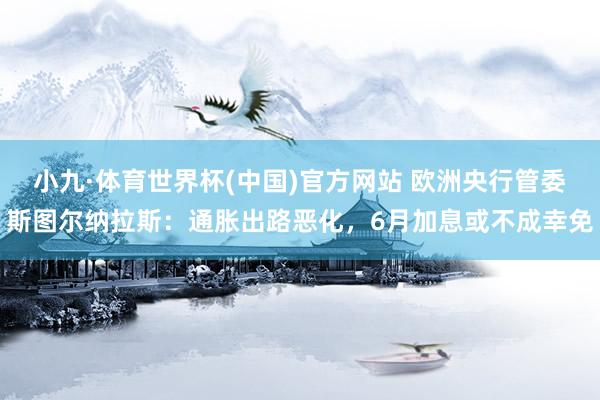 小九·体育世界杯(中国)官方网站 欧洲央行管委斯图尔纳拉斯：通胀出路恶化，6月加息或不成幸免