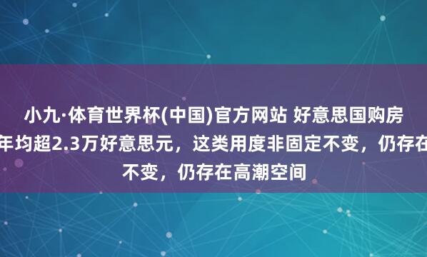 小九·体育世界杯(中国)官方网站 好意思国购房迥殊开销年均超2.3万好意思元，这类用度非固定不变，仍存在高潮空间