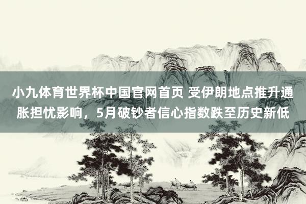 小九体育世界杯中国官网首页 受伊朗地点推升通胀担忧影响，5月破钞者信心指数跌至历史新低