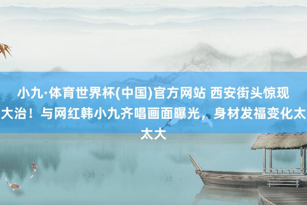 小九·体育世界杯(中国)官方网站 西安街头惊现王大治！与网红韩小九齐唱画面曝光，身材发福变化太大