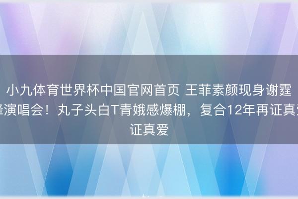 小九体育世界杯中国官网首页 王菲素颜现身谢霆锋演唱会！丸子头白T青娥感爆棚，复合12年再证真爱