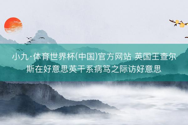 小九·体育世界杯(中国)官方网站 英国王查尔斯在好意思英干系病笃之际访好意思