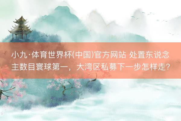 小九·体育世界杯(中国)官方网站 处置东说念主数目寰球第一，大湾区私募下一步怎样走？