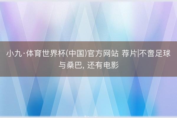 小九·体育世界杯(中国)官方网站 荐片|不啻足球与桑巴， 还有电影