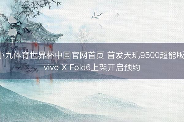 小九体育世界杯中国官网首页 首发天玑9500超能版!vivo X Fold6上架开启预约